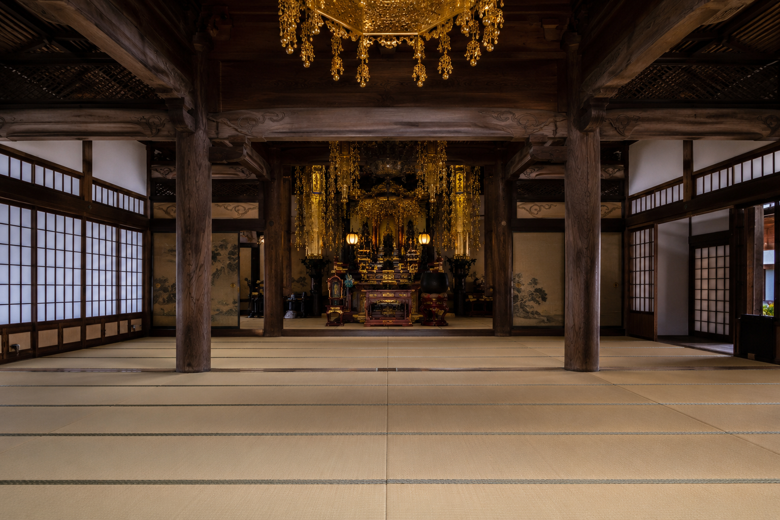 寺院 本堂・客殿の畳新調